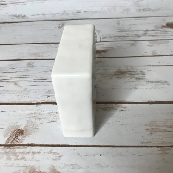 Rae Dunn Double Sided BE BRAVE WORK HARD Plaque - Picture 5 of 6